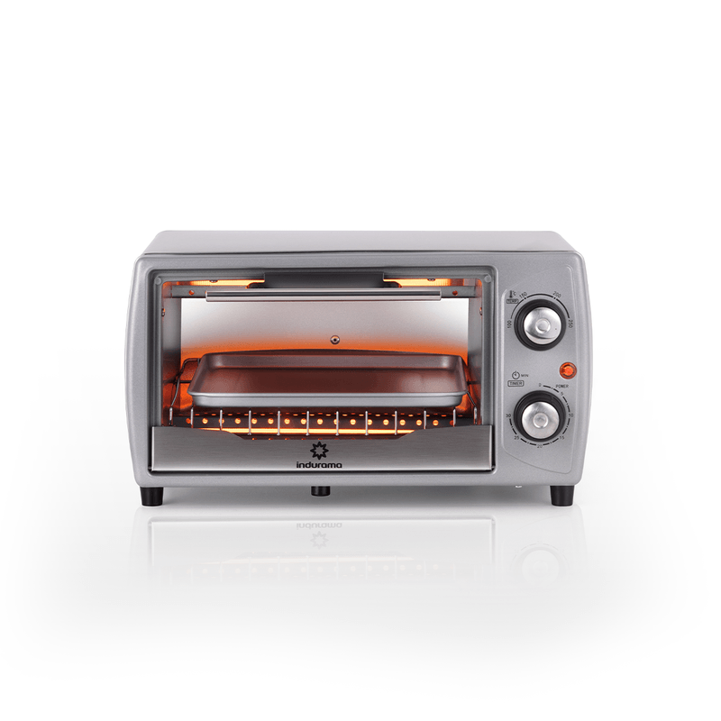 HORNO TOSTADOR DE 10LT PERMITE ASAR CARNE O VEGETALES DORAR PAN 22.5X33X39.5CM INOX/SILVER -INDURAMA