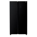 REFRIGERADORA SIDE BY SIDE 595LT NO FROST INVERTER DISPLAY GLASS TOUCH NEGRO/-MABE
