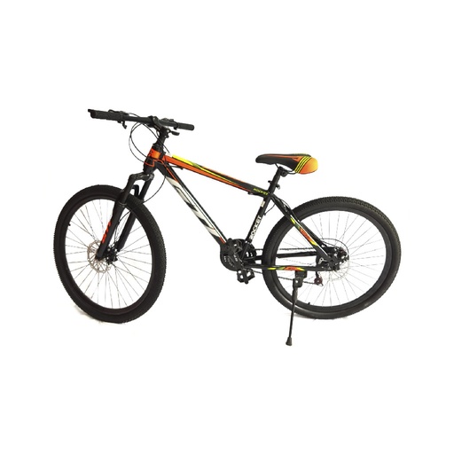 [GM88-4 ARO 26 NEGRO/GRIS] BICICLETA GTI ROCKET  ARO 26&quot; NEGRO/ NARANJA - ECUACYCLO