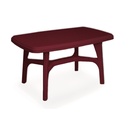 MESA PLASTICA SEVILLA RECTANGULAR CONCHO DE VINO - PICA