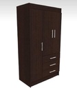 ARMARIO MD NEO / 3 PUERTAS / 3 CAJONES WENGUE/-MUEBLEFACIL