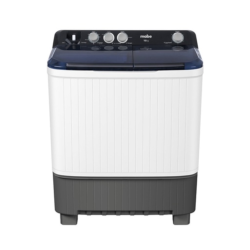 [LMDX6124HBAB0] LAVADORA DOBLE TINA 16 KG SEMIAUTOMATICA 53.7X90X105.1CM BLANCO/GRIS -MABE