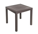 MESA RATAN CUADRADA CAFE/-PICA