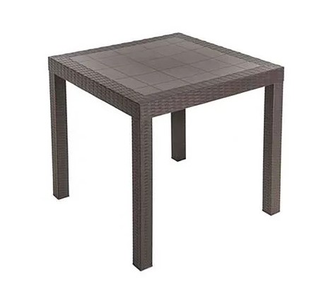 [MESA RATAN CAFE] MESA RATAN CUADRADA CAFE/-PICA