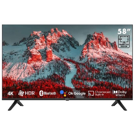 [IN-LED-58UHD-GTV-MP] TELEVISOR LED UHD 58&quot; BLUETOOTH GOOGLE TV NEGRO-INNOVA