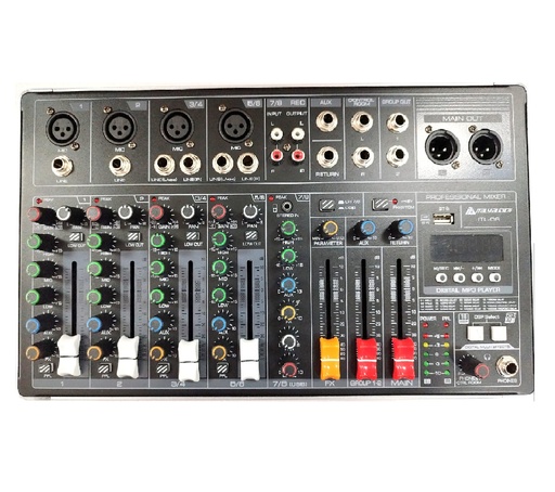 [ITL-08] MEZCLADOR MIXER PROF/AUDIO 8 CANALES NEGRO/-ITALY ITL-08