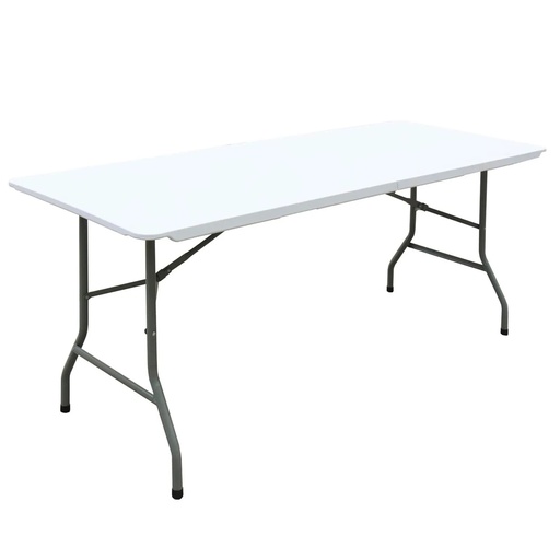 [ES20575] MESA PLEGABLE RECTANGULAR (180X70X74X3.5CM) -ALESSA