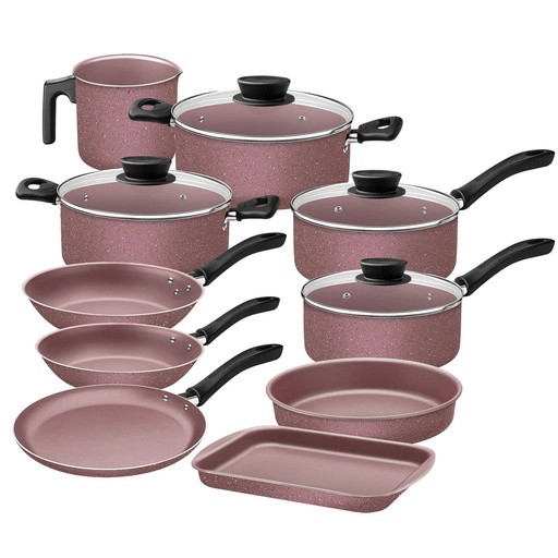 [28299/407] JUEGO OLLA BATERIA  X10 PZAS LINZ -TRAMONTINA