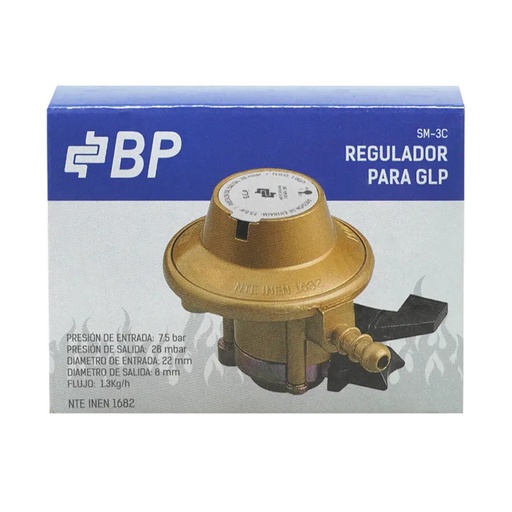 [BP02416] REGULADOR P/GAS DOMESTICO 1.3KG/H -BP